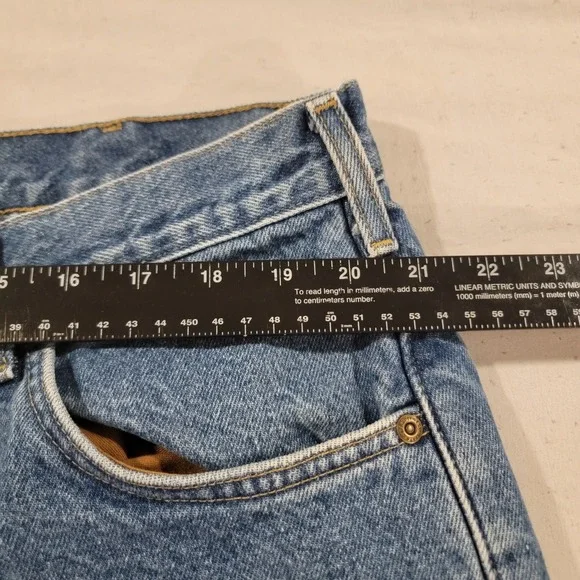 Carhartt Flannel Lined Jeans Men's 42 X 32 B21 DST Relaxed Fit Work Wear - Picture 4 of 8